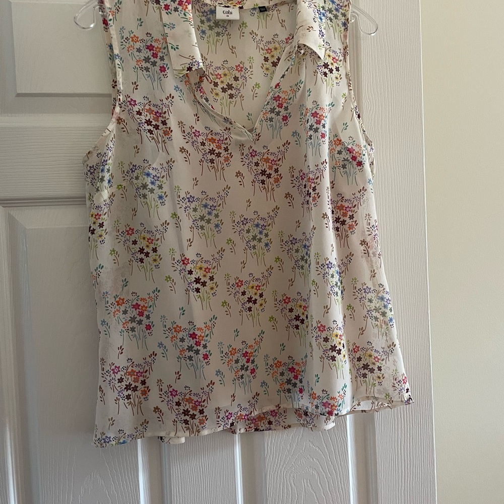 Cabi twofer floral print blouse